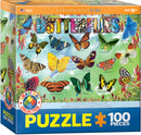 Puzzle: Educational Charts for Kids - Garden Butterflies