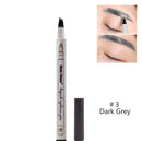 Waterproof Four-Claw Eyebrow Pen - Natural Eyebrow Tint Fork Tip Pencil