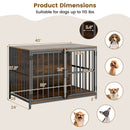 40 Inch Dog Crate Furniture Dog Kennel with Dual Lockable Double Doors