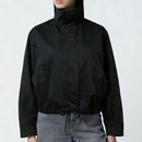 Stand-collar Trench Coat Womens Long-sleeve Jacket