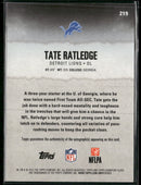 2025 Topps Signature Class Autographs Teal Tate Ratledge Rookie #/225  #219