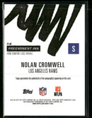 2024 Topps Signature Class Preeminent Ink Auto Red #/25 Nolan Cromwell #PI-NC