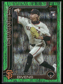 2025 Topps Green Rainbow Foil Spencer Bivens Rookie #/99 #537