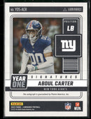 2025 Panini Luminance Year One Signatures RPS Abdul Carter Auto #YOS-ACR