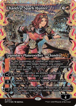 Chandra, Spark Hunter (DFT-411) - Aetherdrift: (Showcase) Foil