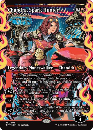 Chandra, Spark Hunter (DFT-401) - Aetherdrift: (Showcase) Foil