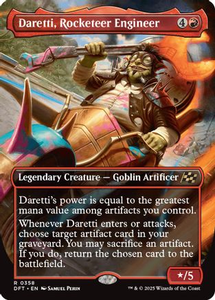Daretti, Rocketeer Engineer (DFT-358) - Aetherdrift (Borderless) Foil