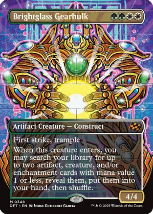 Brightglass Gearhulk (DFT-348) - Aetherdrift (Borderless) Foil