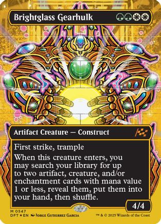Brightglass Gearhulk (DFT-547) - Aetherdrift (Borderless) Foil