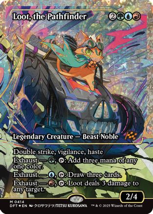 Loot, the Pathfinder (DFT-414) - Aetherdrift: (Showcase) Foil