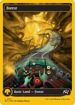 Forest (DFT-511) - Aetherdrift: (Full Art) Foil