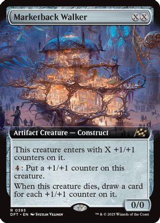Marketback Walker (DFT-393) - Aetherdrift: (Extended Art) Foil