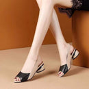 Women Mid Heels Sandals Chunky Fashion Casual Shoes Women Summer  Walking Shoes