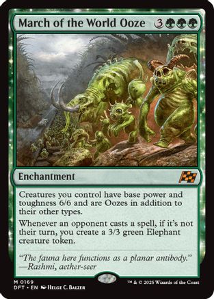 March of the World Ooze (DFT-169) - Aetherdrift: (enchantment)