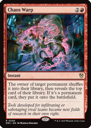 Chaos Warp (DRC-048) - Commander: Aetherdrift