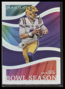 2023 Panini Immaculate Collection Collegiate Bowl Season Joe Burrow #BS-4