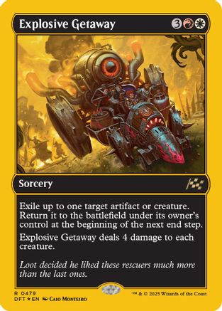 Explosive Getaway (DFT-479) - Aetherdrift Foil
