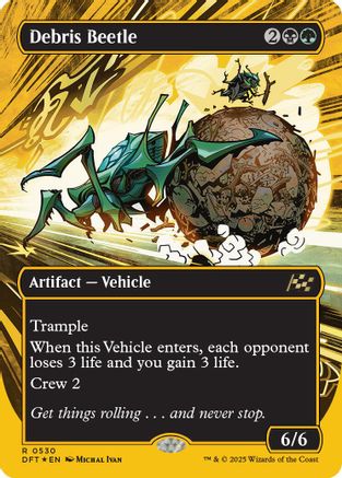 Debris Beetle (DFT-530) - Aetherdrift (Borderless) Foil