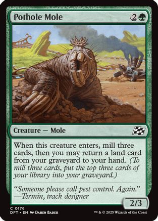 Pothole Mole (DFT-176) - Aetherdrift Foil