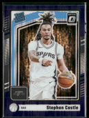 2024-25 Donruss Optic Purple Shock Stephon Castle Rookie #254