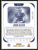 2025 Panini Phoenix Contours Silver Hyper Prizm Josh Allen #/299 #4