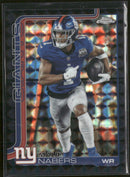 2025 Topps Chrome Black Geometric Refractor Malik Nabers #/10 #225