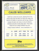 2024 Topps Chrome 1974 Topps Football Pink Refractor Caleb Williams #74TF-1