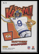 2025 Panini Absolute Kaboom! Horizontal Matthew Stafford #15