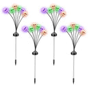 Solar Skull Lights Outdoor Halloween Decorations 4 Pack