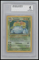 2000 Pokemon Base 2 Unlimited Venusaur HOLO R 4.0 BGS #18