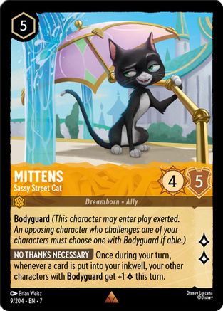 Mittens - Sassy Street Cat (9/204) - Archazias Island Cold Foil