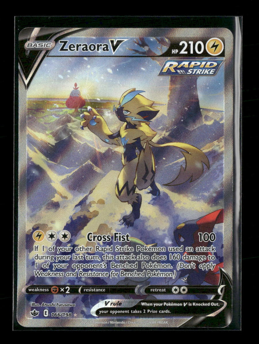 SWSH06: Chilling Reign Zeraora V (Alternate Full Art) #166/198 *Damaged*