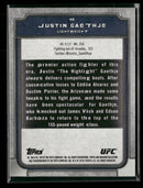 2019 Topps UFC Museum Collection Gold Justin Gaethje #/75 #45