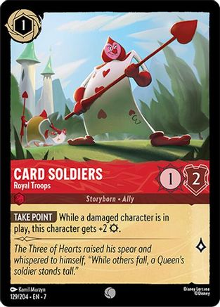 Card Soldiers - Royal Troops (129/204) - Archazias Island Cold Foil