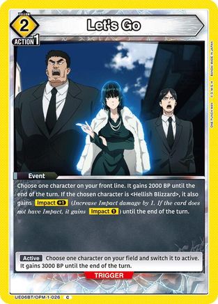 Let's Go (UE06BT/OPM-1-026) - UE06BT One Punch Man
