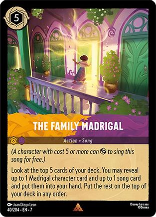 The Family Madrigal (40/204) - Archazias Island Cold Foil