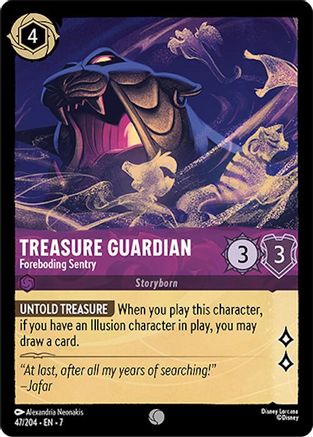 Treasure Guardian - Foreboding Sentry (47/204) - Archazias Island Cold Foil