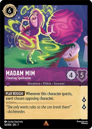 Madam Mim - Cheating Spellcaster (56/204) - Archazias Island Cold Foil