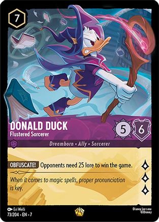 Donald Duck - Flustered Sorcerer (73/204) - Archazias Island Cold Foil