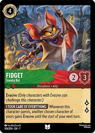 Fidget - Sneaky Bat (106/204) - Archazias Island