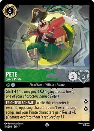 Pete - Space Pirate (114/204) - Archazias Island Cold Foil