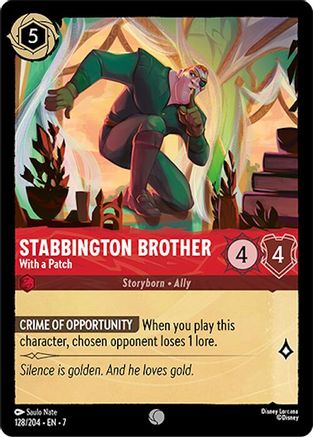 Stabbington Brother - With a Patch (128/204) - Archazias Island Cold Foil