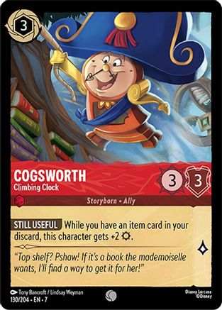 Cogsworth - Climbing Clock (130/204) - Archazias Island Cold Foil