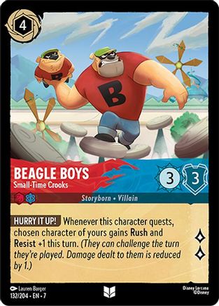 Beagle Boys - Small-Time Crooks (132/204) - Archazias Island Cold Foil