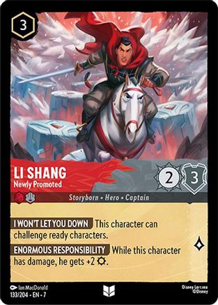 Li Shang - Newly Promoted (133/204) - Archazias Island Cold Foil