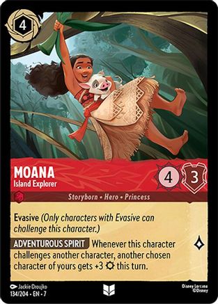 Moana - Island Explorer (134/204) - Archazias Island Cold Foil