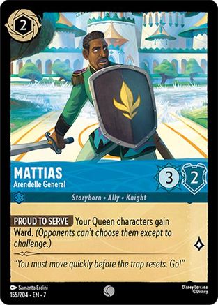 Mattias - Arendelle General (155/204) - Archazias Island Cold Foil