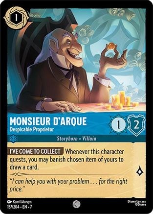 Monsieur D'Arque - Despicable Proprietor (157/204) - Archazias Island