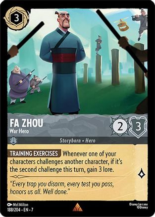 Fa Zhou - War Hero (188/204) - Archazias Island Cold Foil