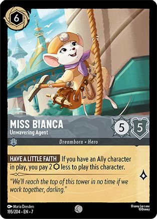 Miss Bianca - Unwavering Agent (195/204) - Archazias Island